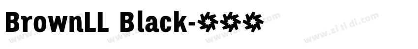 BrownLL Black字体转换